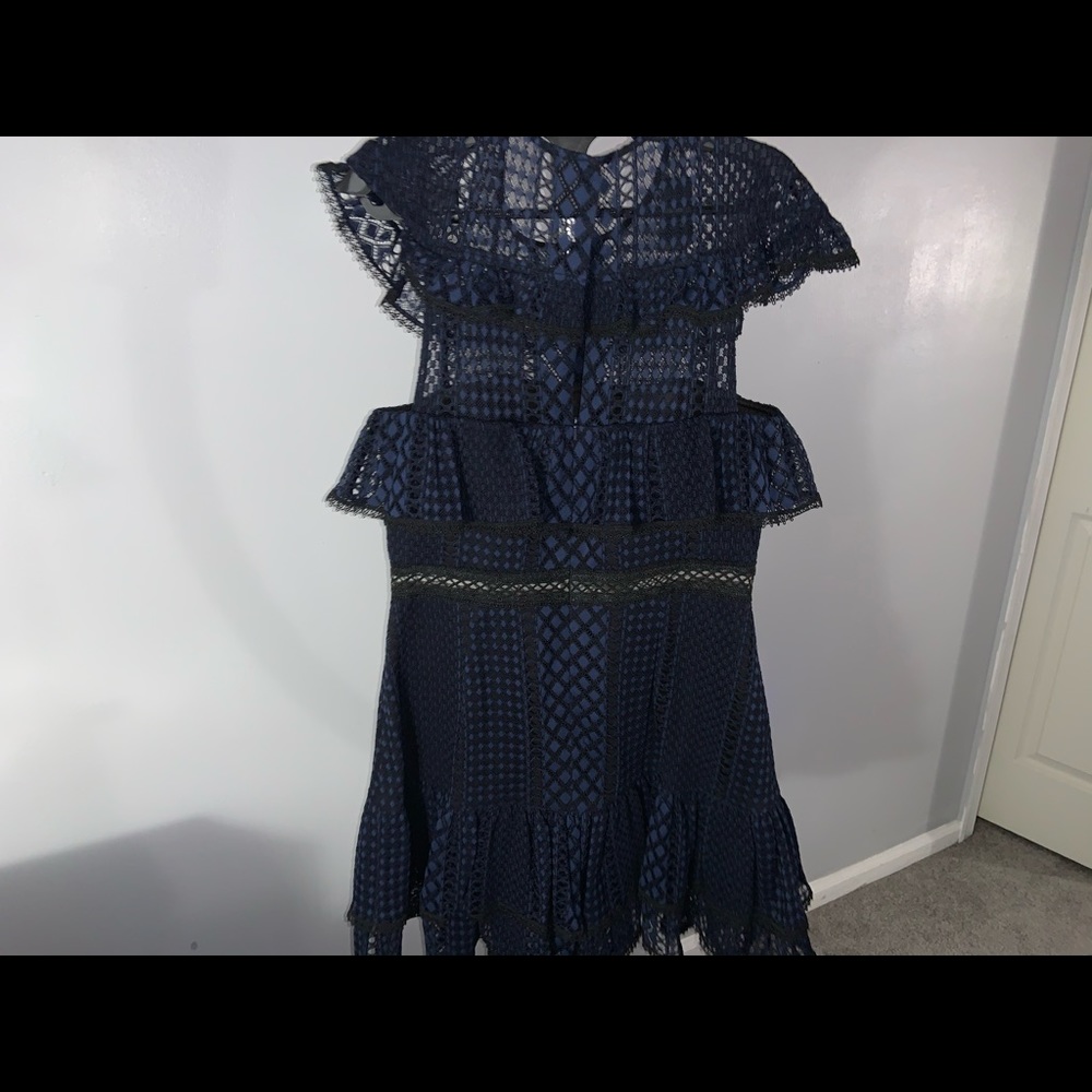Jay Godfrey Ruffle Lace Dress (12) - Picture 6 of 8